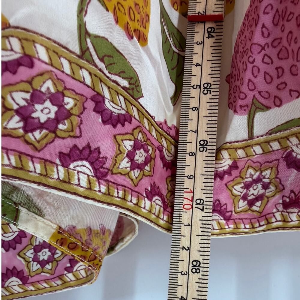 Clara The Label Pink Orange Floral Balloon Sleeve Maxi Dress XS NWT - Picture 10 of 10
